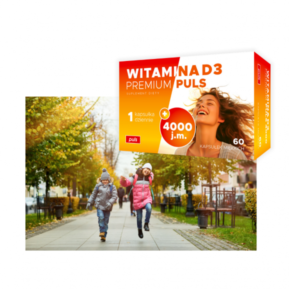 Witamina D3 Premium PULS 4000 j.m., kapsułki, 60 szt. - zdjęcie produktu