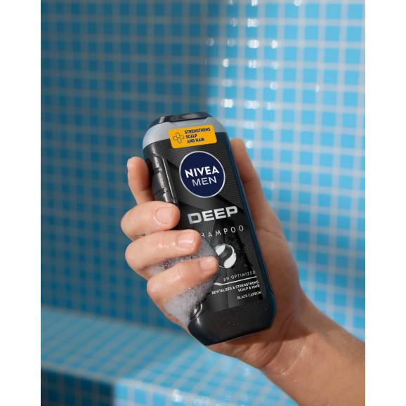Nivea Men Deep Szampon do włosów, 500 ml Nivea Men Deep Szampon do włosów, 500 ml - zdjęcie produktu