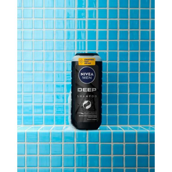 Nivea Men Deep Szampon do włosów, 500 ml Nivea Men Deep Szampon do włosów, 500 ml - zdjęcie produktu