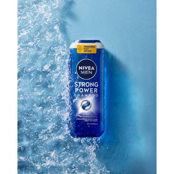 Nivea Men Strong Power Szampon dla mężczyzn, 500ml Nivea Men Strong Power Szampon dla mężczyzn, 500ml - zdjęcie produktu