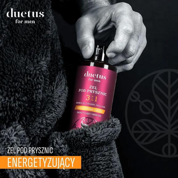 Duetus For Men - energetyzujący żel pod prysznic 3w1 (300 ml) - zdjęcie produktu