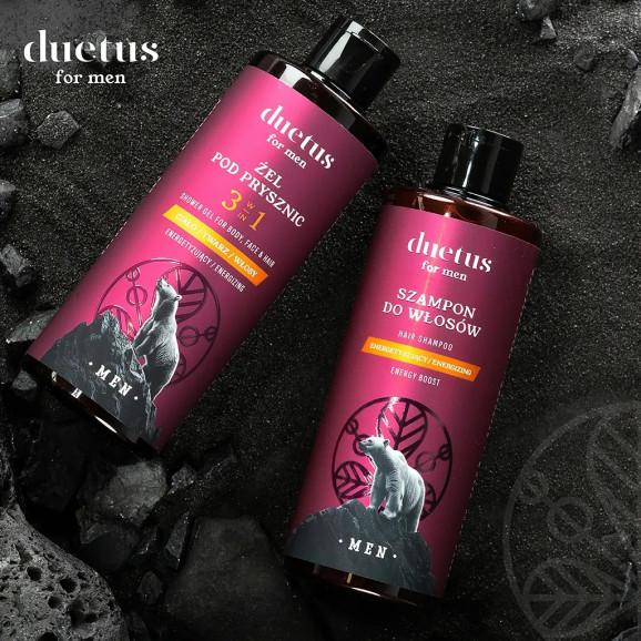 Duetus For Men - energetyzujący żel pod prysznic 3w1 (300 ml) - zdjęcie produktu