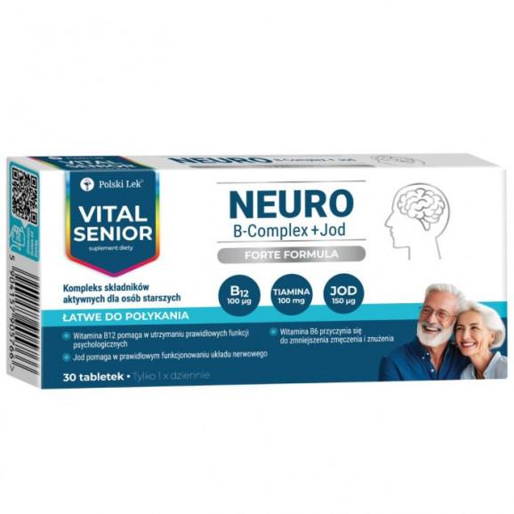 Polski Lek Vital Senior Neuro B-Complex - suplement diety (30 tabletek) Polski Lek Vital Senior Neuro B-Complex - suplement diety (30 tabletek) - zdjęcie produktu