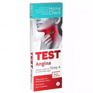 Home Check Test Angina Strep A - ból gardła migdałków, 1 sztuka - zdjęcie produktu