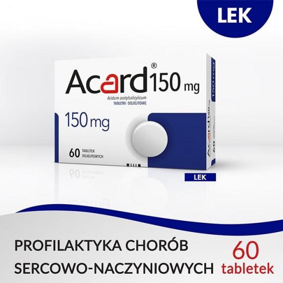 Acard 150 mg, tabletki dojelitowe (60 szt.) - zdjęcie produktu