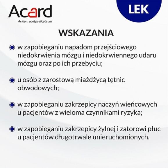Acard 150 mg, tabletki dojelitowe (60 szt.) - zdjęcie produktu