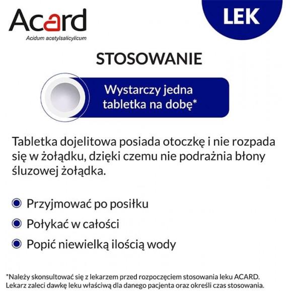 Acard 150 mg, tabletki dojelitowe (60 szt.) - zdjęcie produktu