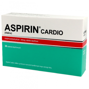 Aspirin Cardio 100 mg (30 tabletek) - Import równoległy - zdjęcie produktu