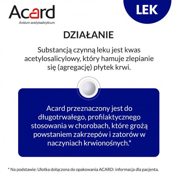 ACARD 150 mg – tabletki dojelitowe 30 sztuk - zdjęcie produktu