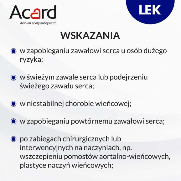 ACARD 150 mg – tabletki dojelitowe 30 sztuk - zdjęcie produktu