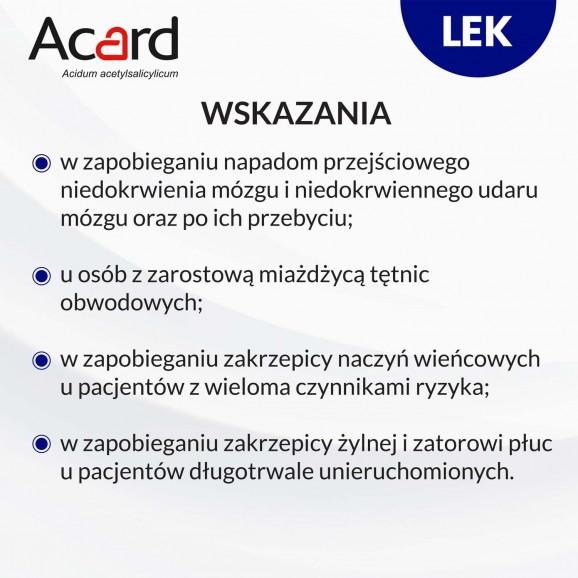 ACARD 150 mg – tabletki dojelitowe 30 sztuk - zdjęcie produktu