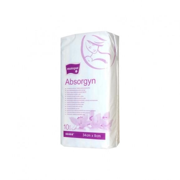 Absorgyn podkłady ginekologiczne, niejałowe (34 x 9 cm, 10 sztuk) - zdjęcie produktu
