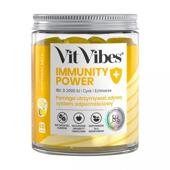 Vit Vibes IMMUNITY POWER – suplement diety (60 żelek) Vit Vibes IMMUNITY POWER – suplement diety (60 żelek) - zdjęcie produktu