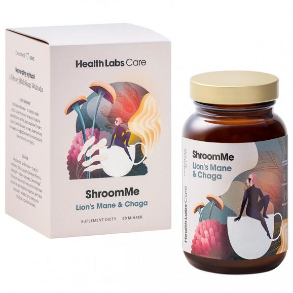 Health Labs ShroomMe Lion's Mane & Chaga, 45,54 g Health Labs ShroomMe Lion's Mane & Chaga, 45,54 g - zdjęcie produktu