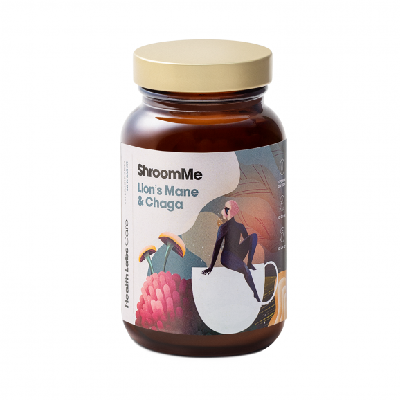 Health Labs ShroomMe Lion's Mane & Chaga, 45,54 g Health Labs ShroomMe Lion's Mane & Chaga, 45,54 g - zdjęcie produktu