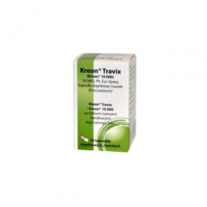 Kreon Travix 10 000 j. Ph.Eur., kapsułki 20 sztuk - zdjęcie produktu