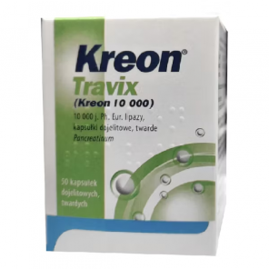 Kreon Travix 10000j – lek (50 kapsułek) - zdjęcie produktu