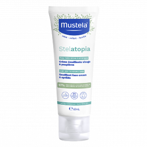 Mustela Stelatopia Krem emolientowy do twarzy, skóra atopowa, 40 ml - zdjęcie produktu