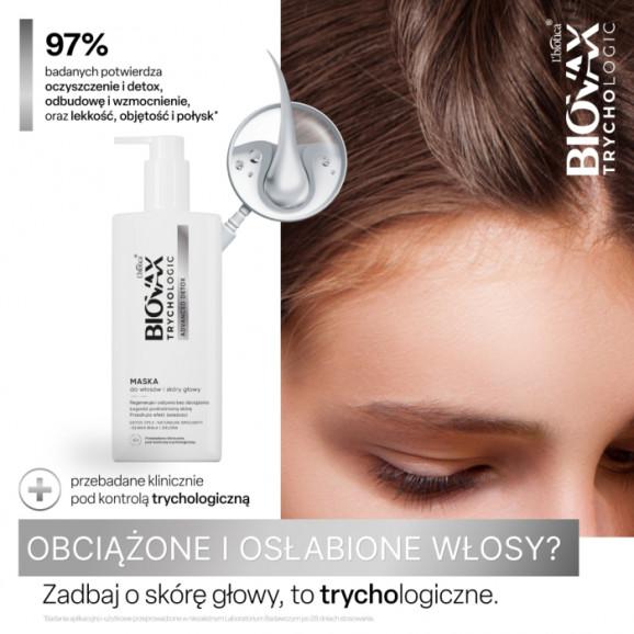 L'biotica Biovax Trychologic Advanced Detox Maska do włosów i skóry głowy 200 ml - zdjęcie produktu