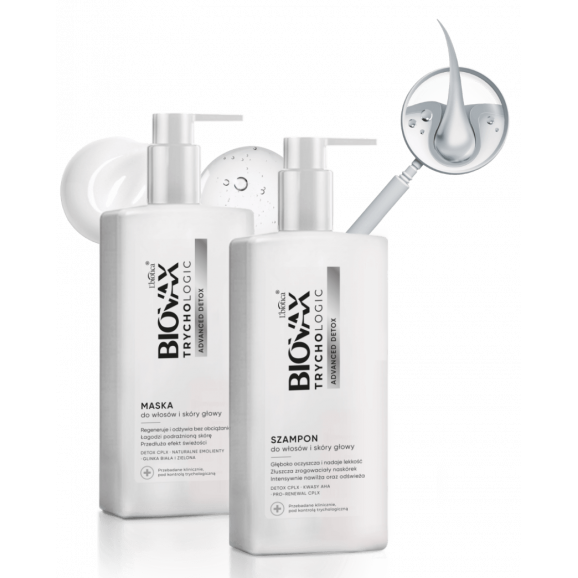 L'biotica Biovax Trychologic Advanced Detox Maska do włosów i skóry głowy 200 ml - zdjęcie produktu