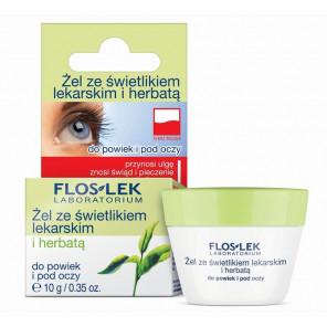 Flos-Lek Żel ze świetlikiem i herbatą, do powiek i pod oczy, 10 g - zdjęcie produktu