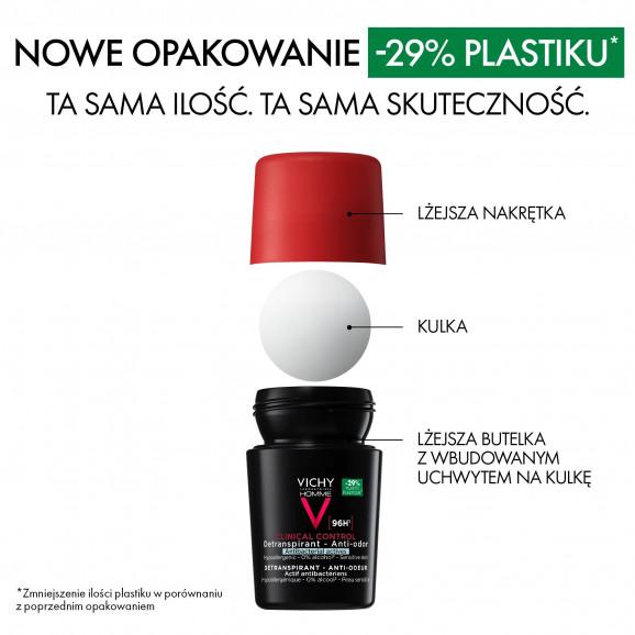 Vichy Clinical Control 96H, dezodorant w kulce dla mężczyzn, 50 ml - zdjęcie produktu