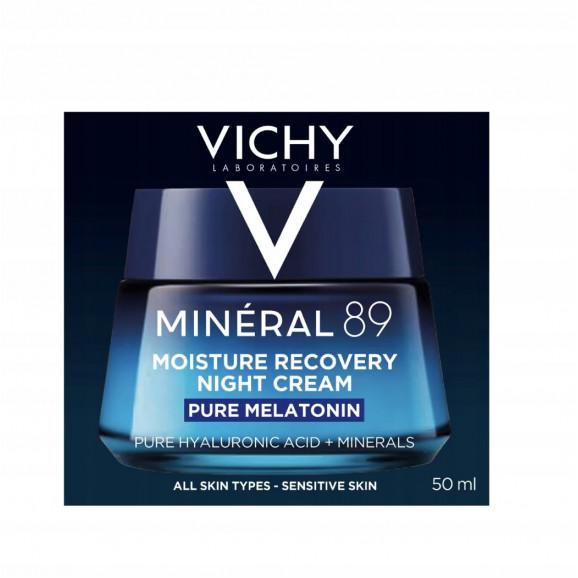 Vichy Mineral 89 Nawilżająco-regenerujący krem na noc z melatoniną (50 ml) - zdjęcie produktu