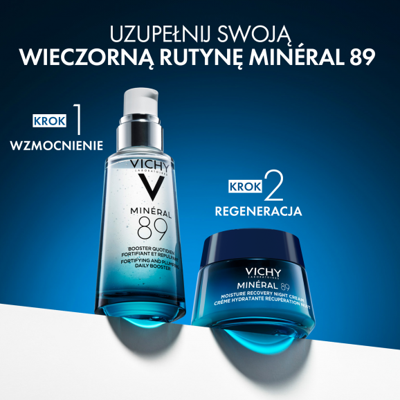 Vichy Mineral 89 Nawilżająco-regenerujący krem na noc z melatoniną (50 ml) - zdjęcie produktu
