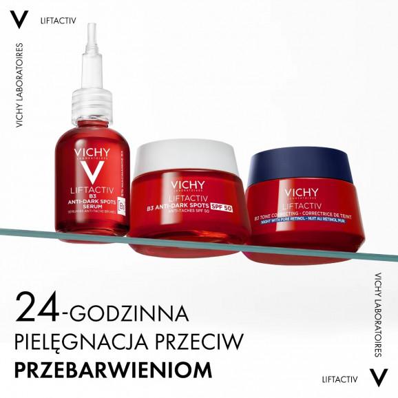 Vichy Liftactiv Specialist B3 Krem na noc z czystym retinolem i niacynamidem przeciw przebarwieniom, 50 ml Vichy Liftactiv Specialist B3 Krem na noc z czystym retinolem i niacynamidem przeciw przebarwieniom, 50 ml - zdjęcie produktu