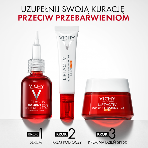 Vichy LiftActiv Pigment Specialist B3 Krem pod oczy przeciw przebarwieniom, SPF 50+ (15 ml) Vichy LiftActiv Pigment Specialist B3 Krem pod oczy przeciw przebarwieniom, SPF 50+ (15 ml) - zdjęcie produktu