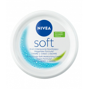 Nivea Soft, intensywnie nawilżający krem do twarzy i ciała, 300 ml - zdjęcie produktu