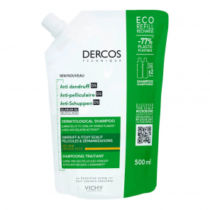 Vichy Dercos Anti Dandruff DS szampon przeciwłupieżowy do włosów suchych - refill (500 ml) - zdjęcie produktu