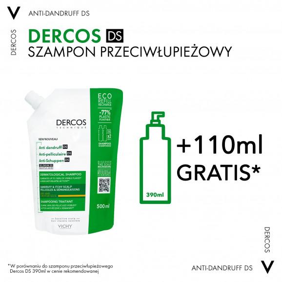 Vichy Dercos Anti Dandruff DS szampon przeciwłupieżowy do włosów suchych - refill (500 ml) Vichy Dercos Anti Dandruff DS szampon przeciwłupieżowy do włosów suchych - refill (500 ml) - zdjęcie produktu