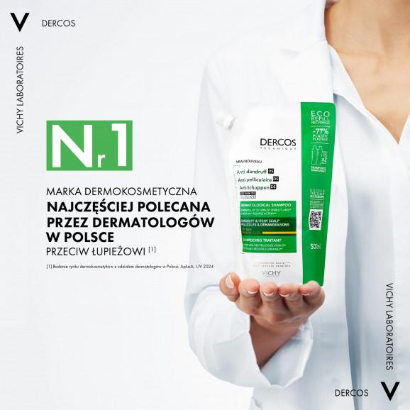 Vichy Dercos Anti Dandruff DS szampon przeciwłupieżowy do włosów suchych - refill (500 ml) Vichy Dercos Anti Dandruff DS szampon przeciwłupieżowy do włosów suchych - refill (500 ml) - zdjęcie produktu