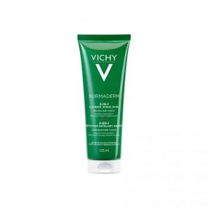 Vichy Normaderm Cleanser Scrub Mask, żel do mycia, peeling i maseczka oczyszczająca 3w1, 125 ml - zdjęcie produktu