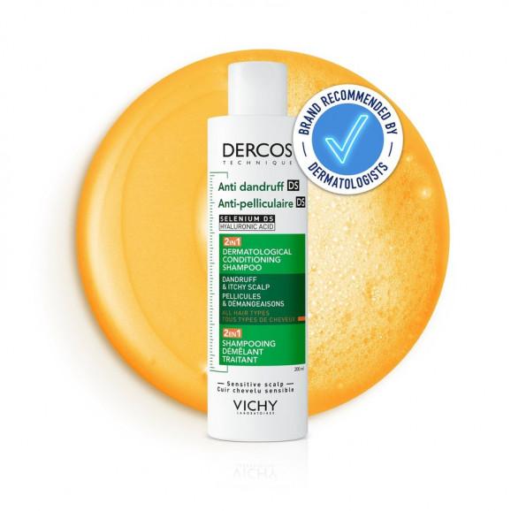 Vichy Dercos Anti-Dandruff DS 2 in 1 – szampon z odżywką (200 ml) - zdjęcie produktu