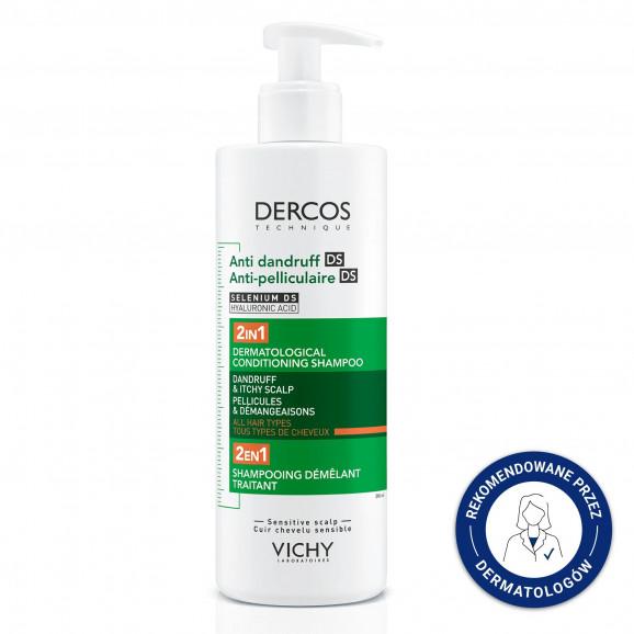 Vichy Dercos Anti Dandruff DS, szampon przeciwłupieżowy z odżywką 2w1 (390 ml) - zdjęcie produktu