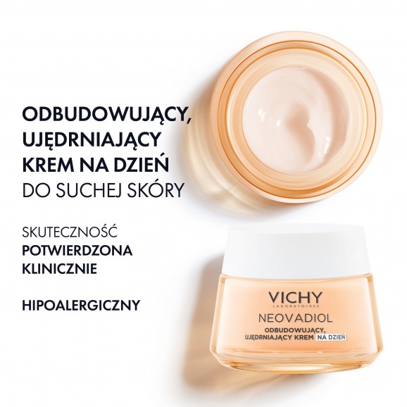 Vichy Neovadiol Kompleks Uzupełniający, odbudowujący, ujędrniający krem na dzień, skóra normalna i mieszana, 50 ml Vichy Neovadiol Kompleks Uzupełniający, odbudowujący, ujędrniający krem na dzień, skóra normalna i mieszana, 50 ml - zdjęcie produktu