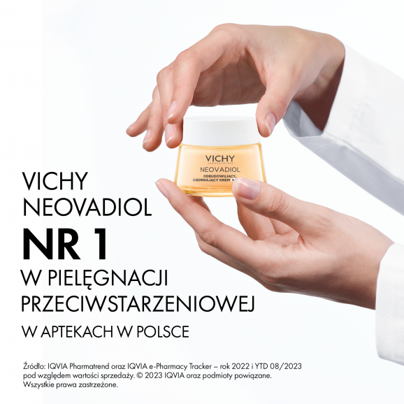 Vichy Neovadiol Kompleks Uzupełniający, odbudowujący, ujędrniający krem na dzień, skóra sucha, 50 ml Vichy Neovadiol Kompleks Uzupełniający, odbudowujący, ujędrniający krem na dzień, skóra sucha, 50 ml - zdjęcie produktu