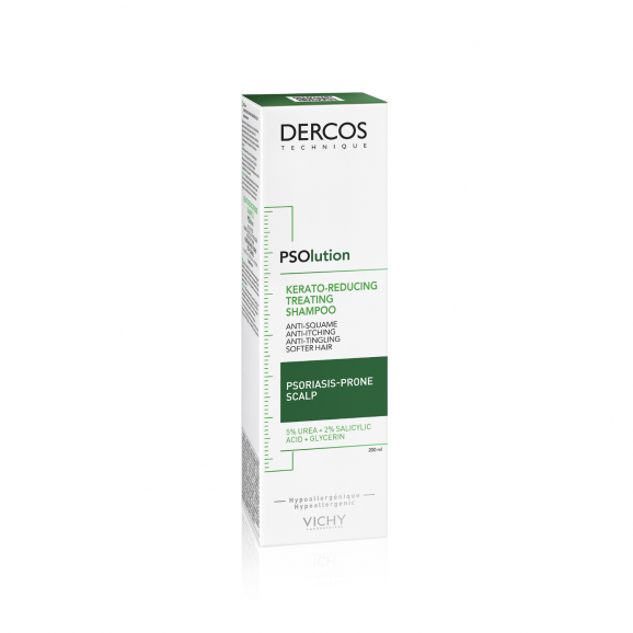Vichy Dercos PSolution Szampon keratolityczny, skóra głowy z tendencją do łuszczycy, 200 ml - zdjęcie produktu