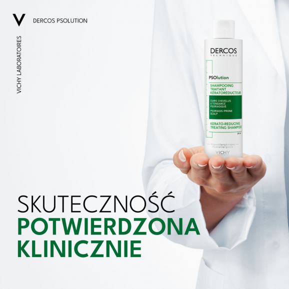 Vichy Dercos PSolution Szampon keratolityczny, skóra głowy z tendencją do łuszczycy, 200 ml - zdjęcie produktu