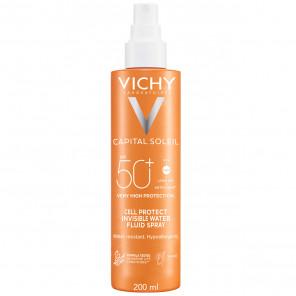 Vichy Capital Soleil Cell Protect Water Fluid, lekki spray ochronny SPF 50+ (200 ml) - zdjęcie produktu