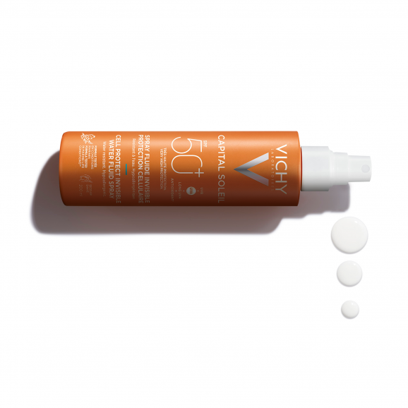 Vichy Capital Soleil Cell Protect Water Fluid, lekki spray ochronny SPF 50+ (200 ml) Vichy Capital Soleil Cell Protect Water Fluid, lekki spray ochronny SPF 50+ (200 ml) - zdjęcie produktu