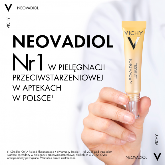 Vichy Neovadiol, krem wygładzający skórę wokół oczu i ust (15 ml) Vichy Neovadiol, krem wygładzający skórę wokół oczu i ust (15 ml) - zdjęcie produktu
