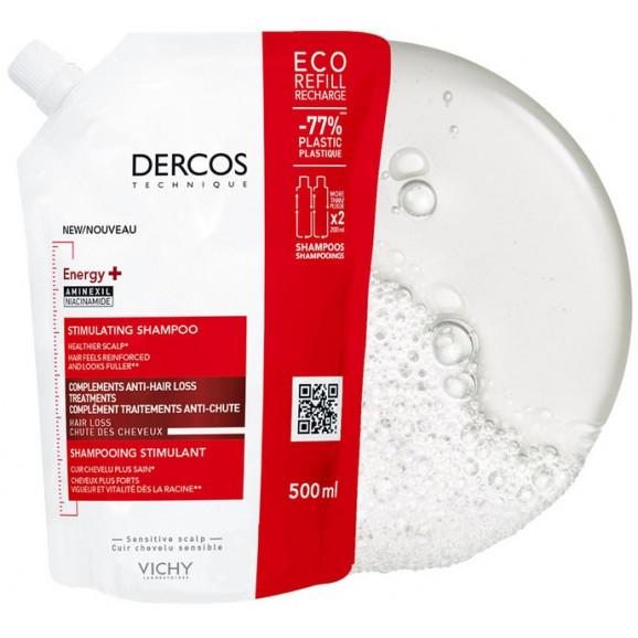 Vichy Dercos Energy+ Szampon wzmacniający włosy - refill (500 ml) - zdjęcie produktu