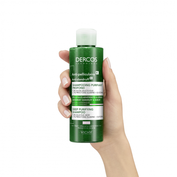 Vichy Dercos Anti Dandruff K, przeciwłupieżowy szampon peelingujący (250 ml) - zdjęcie produktu