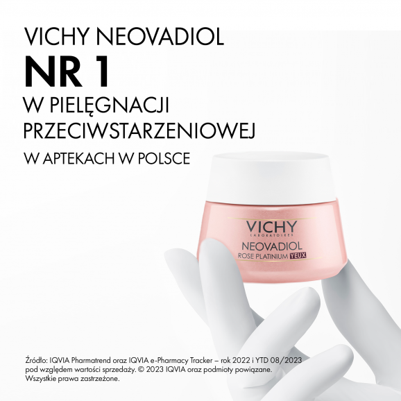Vichy Neovadiol Rose Platinum Oczy, różany krem redukujący zmarszczki i opuchnięcia pod oczami, 15 ml Vichy Neovadiol Rose Platinum Oczy, różany krem redukujący zmarszczki i opuchnięcia pod oczami, 15 ml - zdjęcie produktu