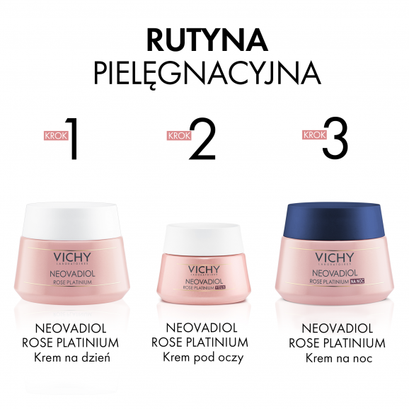 Vichy Neovadiol Rose Platinum Oczy, różany krem redukujący zmarszczki i opuchnięcia pod oczami, 15 ml Vichy Neovadiol Rose Platinum Oczy, różany krem redukujący zmarszczki i opuchnięcia pod oczami, 15 ml - zdjęcie produktu