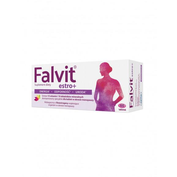 Falvit Estro+ – suplement diety (60 tabletek) Falvit Estro+ – suplement diety (60 tabletek) - zdjęcie produktu