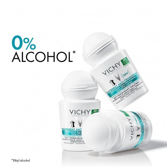 Vichy Antyperspirant roll-on 48h, przeciw śladom na ubraniach, 50 ml Vichy Antyperspirant roll-on 48h, przeciw śladom na ubraniach, 50 ml - zdjęcie produktu